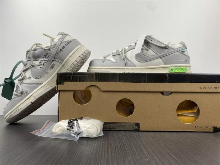 Bmlin Nike Dunk Low Off-White Lot 42 DM1602-117 0118