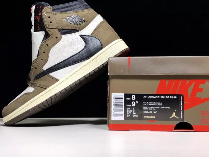 Affordable Travis Scott x Air Jordan 1 Retro High OG 'Mocha' - CD4487 100 0116