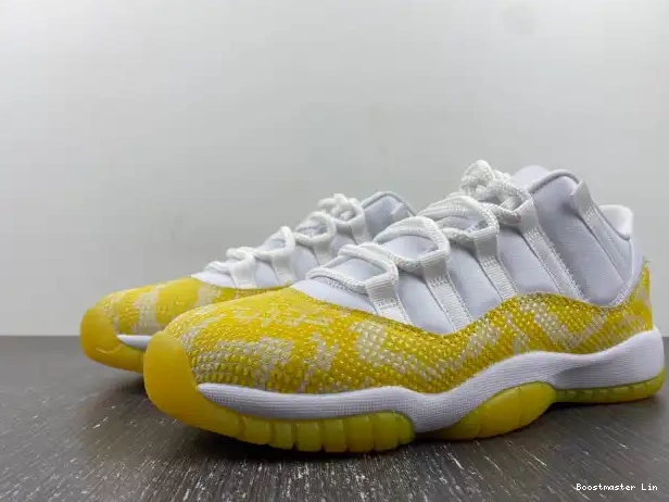 Boostmaster lin Jordan 11 Air Snakeskin Yellow AH7860-107 WMNS Low 0225