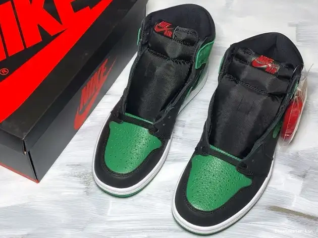 Bmlin shoes Air High Jordan 1 Green Pine 555088-030 0207