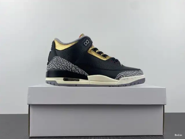 Bmlin shoes Air 3 Jordan Black CK9246-067 Gold WMNS 0215