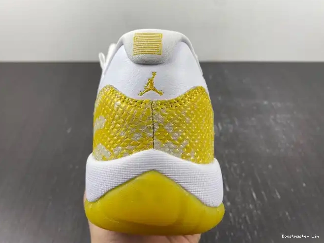 Boostmaster lin Jordan 11 Air Snakeskin Yellow AH7860-107 WMNS Low 0225