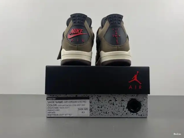 Boostmaster lin AJ4-882335 Air TS 4 Travis Jordan Brown x Scott Retro 0223