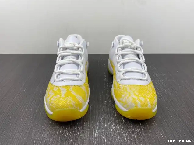 Boostmaster lin Jordan 11 Air Snakeskin Yellow AH7860-107 WMNS Low 0225